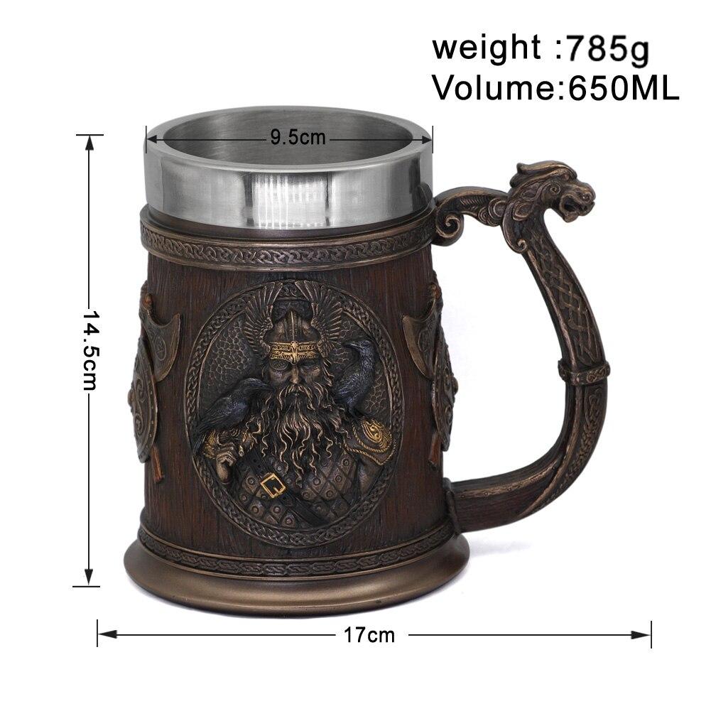 Viking Thor And Odin Beer Mug