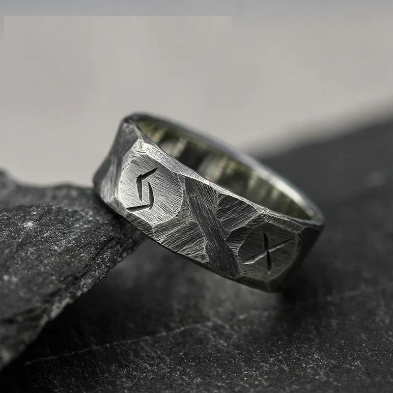 Rustic Norse Rune Ring