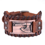 Viking Axe Leather Bracelet