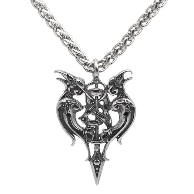 VIKING NECKLACE - HUGINN & MUNINN