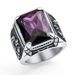 purple titanium viking ring