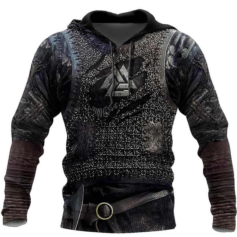 Viking Armor Tattoo 3D Printed Hoodie