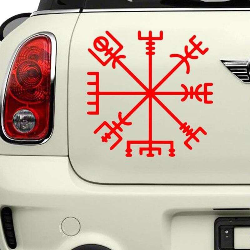 red viking rune stickers