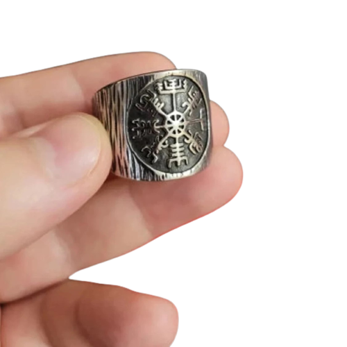 Vegvisir Viking Compass Ring