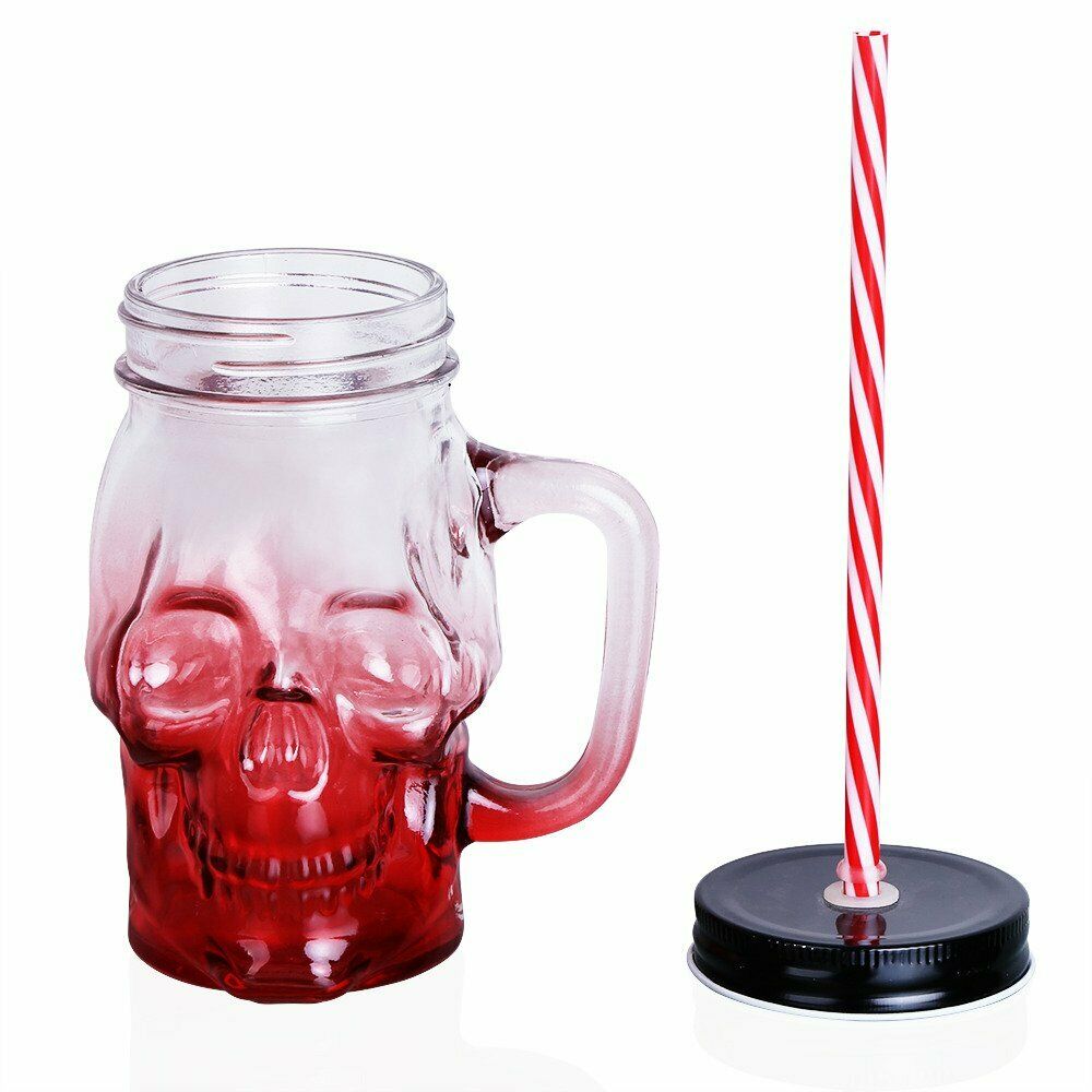 Transparent Skull Mason Jug