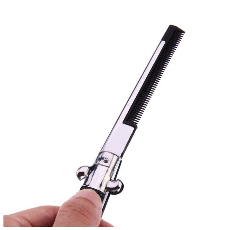 Stainless Steell butterfly comb - stainless steell portable beard comb