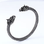 Viking Armring With Wolf heads
