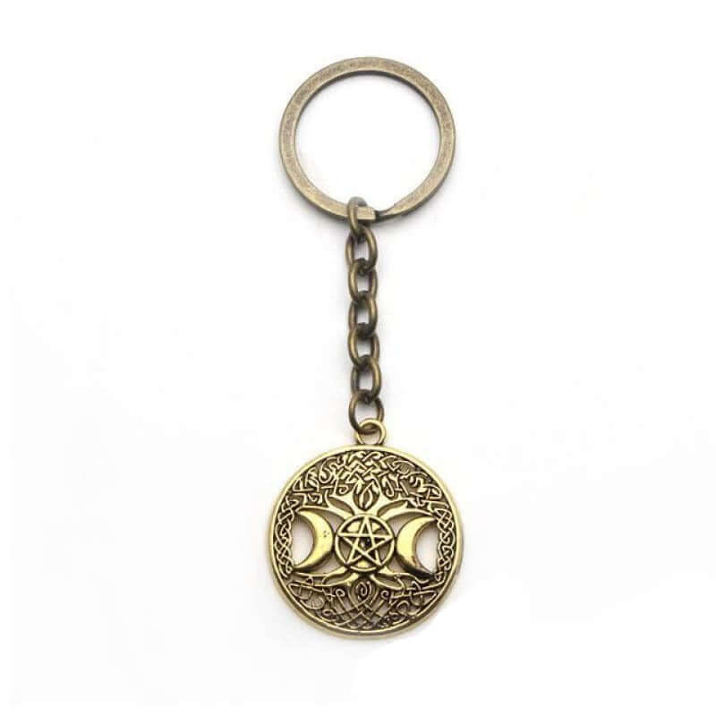 Tree of Life Keychain - Gold - keychain