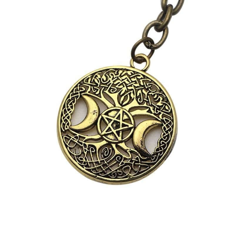 Tree of Life Keychain - keychain golden