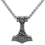 Mjolnir Thor's Hammer Norse Rune Pendant Necklace