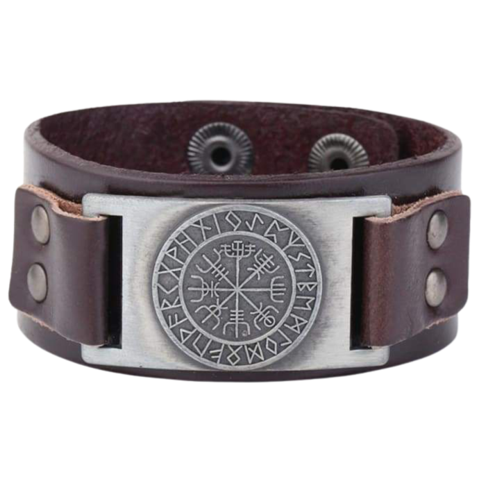 VEGVISIR BRACELET - Brown-Silver / Vegvisir - BRACELET