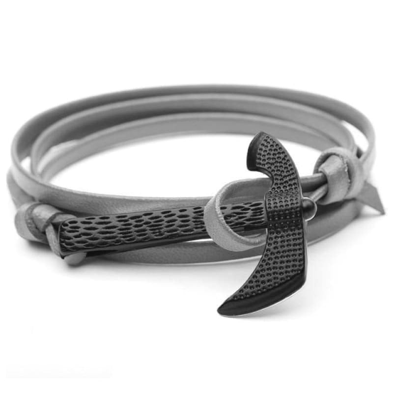 VIKING AXE BRACELET - Gray - viking bracelet