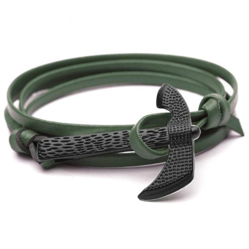 VIKING AXE BRACELET - Green - viking bracelet