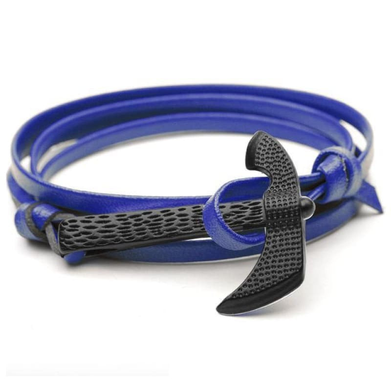 VIKING AXE BRACELET - Royal Blue - viking bracelet