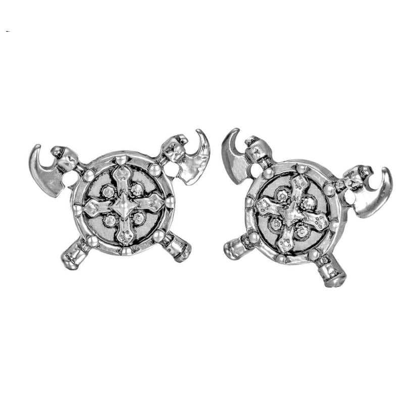 VIKING EARRINGS - AXE - Silver Shield - 200000171