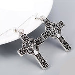VIKING EARRINGS - CELTIC CROSS - celtic cross