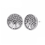 VIKING EARRINGS - TREE OF LIFE - Antique Silver Plated - 200000171