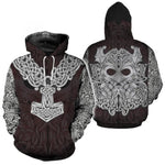 VIKING HOODIE - 3D PRINT SESSRUMNIR - hoodies / XS - 200000344