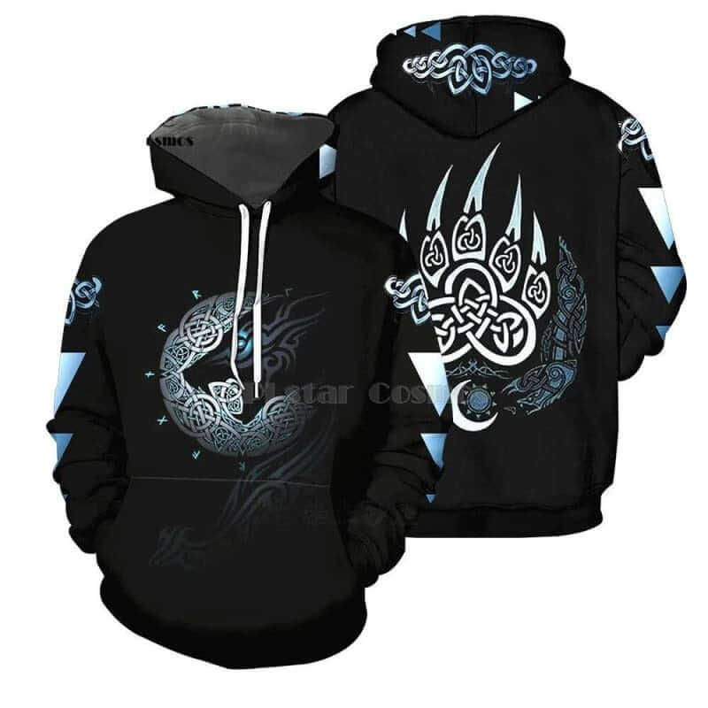 VIKING HOODIE - 3D PRINT VALASKJALF - hoodies / XXXS - 200000344