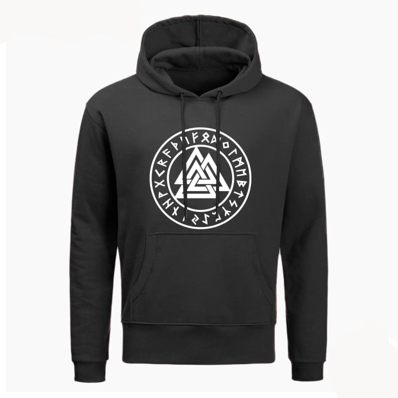 VIKING HOODIE - SYMBOLS PRINT THOR - 200000344