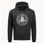 VIKING HOODIE - SYMBOLS PRINT THOR - 200000344