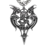 VIKING NECKLACE - HUGINN & MUNINN - viking necklace