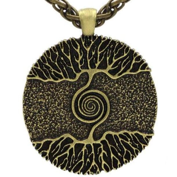 VIKING NECKLACE - TREE OF LIFE - Bronze - viking pendant