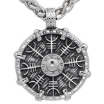 VIKING NECKLACE - VEGVISIR SHIELD - viking necklace