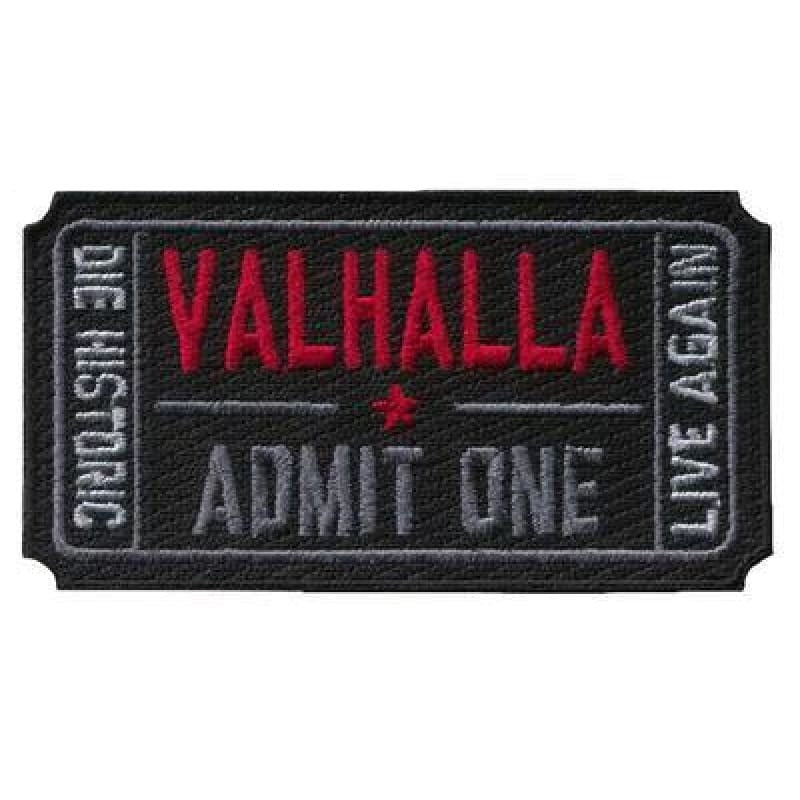 VIKING PATCH - LIVE AGAIN - Black - viking patch