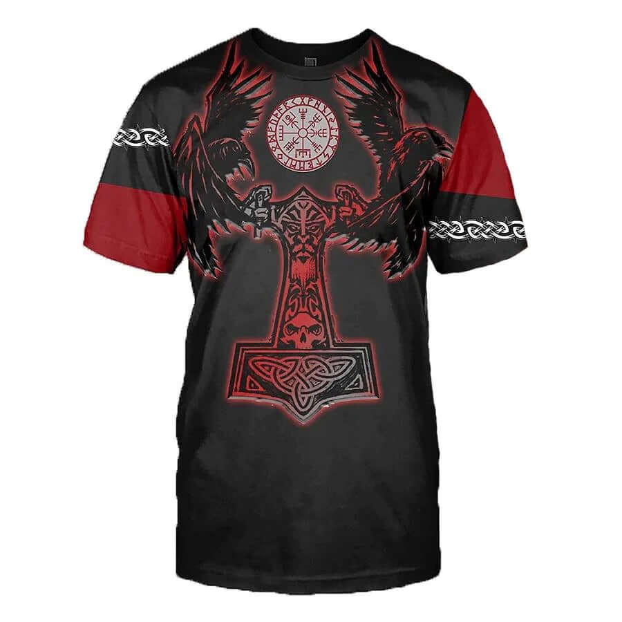 3D Viking Ravens Shirt