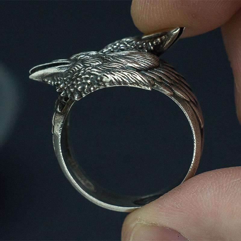 viking raven ring model