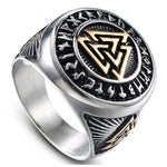 VIKING RING - RETRO - 8 / Gold and silver - 100007323
