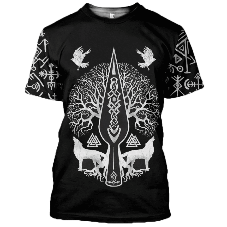 Gungnir And Yggdrasil Viking Shirt