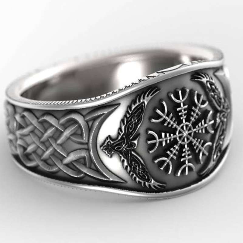 viking vegvisir ring left