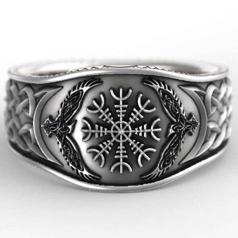 viking vegvisir ring