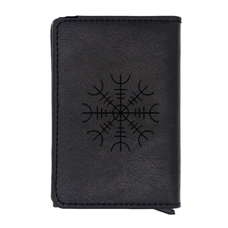 VIKING WALLET - VEGVISIR SYMBOL - Black - 100001877