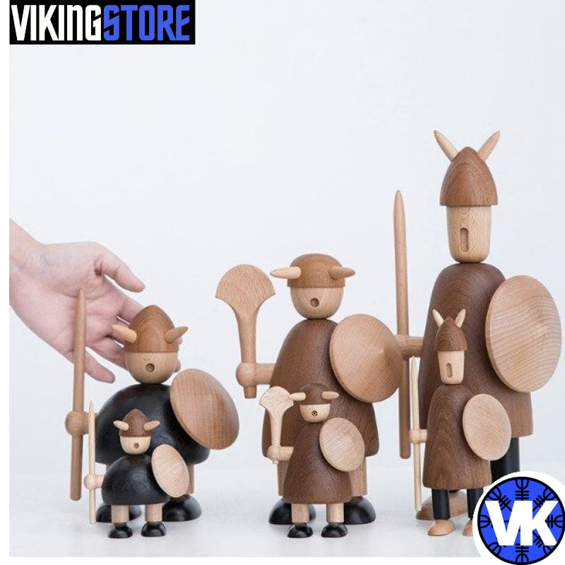 VIKING WOODEN STATUE - 200044142