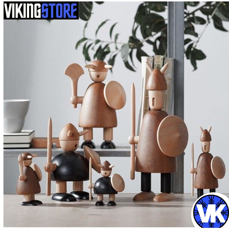 VIKING WOODEN STATUE - 200044142