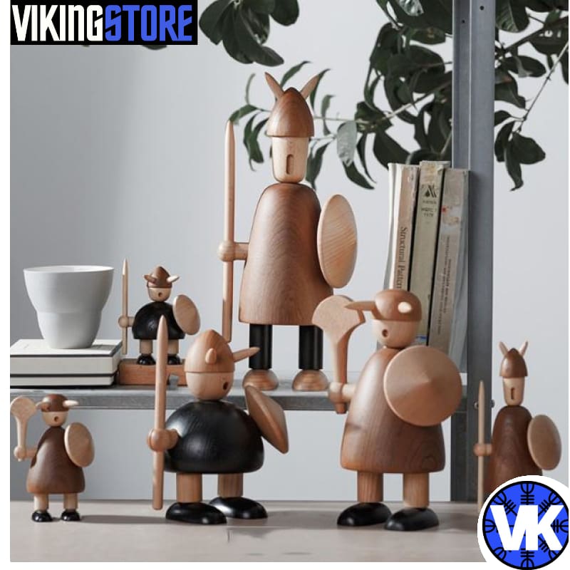 VIKING WOODEN STATUE - 200044142