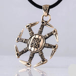 Kolovrat Sun Dagger Viking Necklace