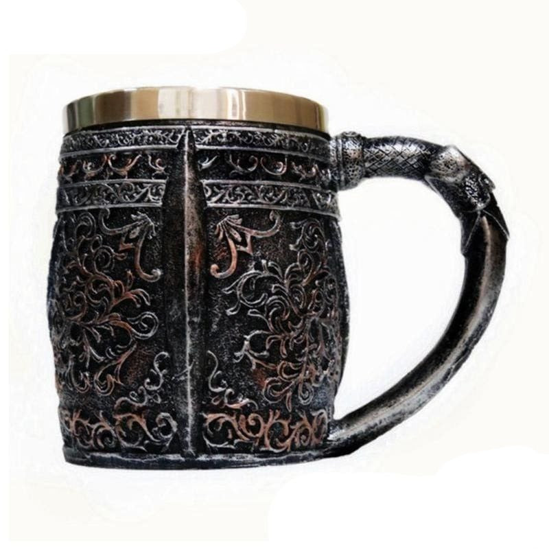 VIKINGS SKULL HEAD MUG - viking mug