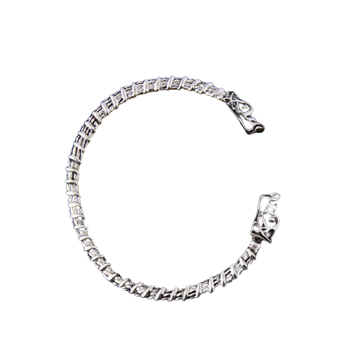 VIKING BANGLE FENRIS WOLF - STERLING SILVER
