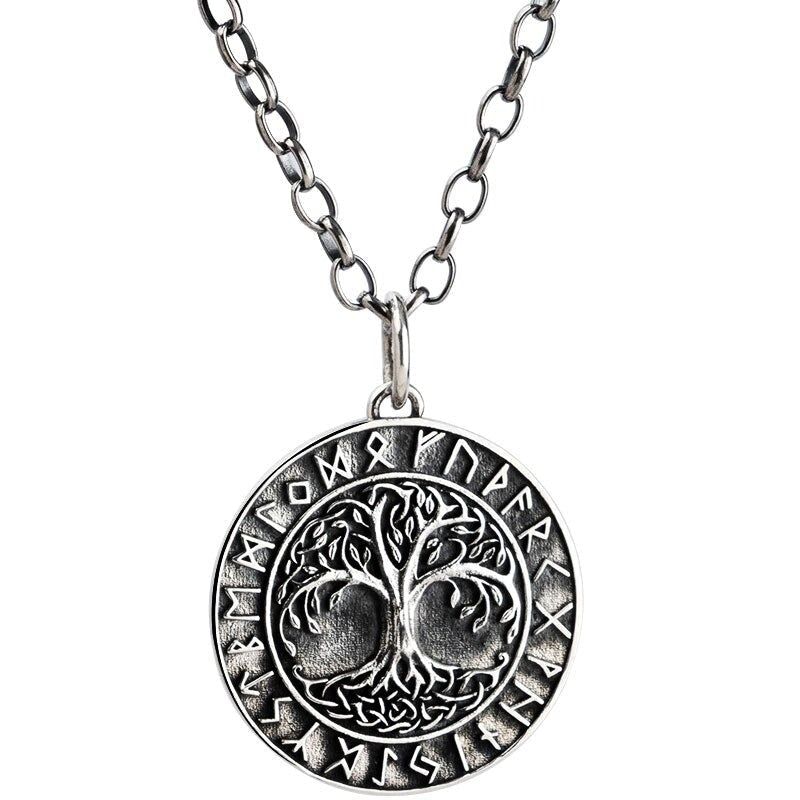 Wikinger Kette Yggdrasil Runenkreis